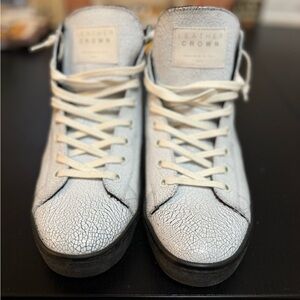 Leather crown white sneakers